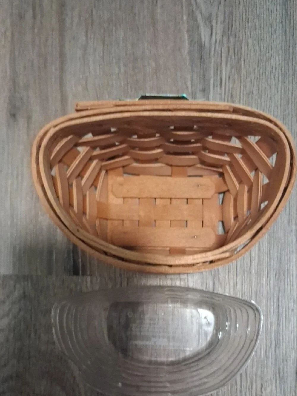 Longaberger Tan Woven Wall Basket